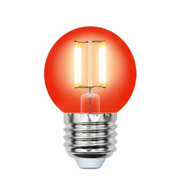 Лампа светодиодная декоративная цветная LED 5вт 200-250В шар 350Лм Е27 КРАСНЫЙ Air color