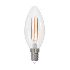 Лампа светодиодная LED-C35-9W/4000K/E14/CL/DIM GLA01TR диммируемая. Форма свеча, прозрачная. Air. (4000K). Картон.