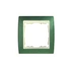                  Рамка на 4 поста, S82, зеленая текстура - сл.кость
               