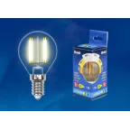                  Лампа светодиодная LED-G45-5W/WW/E14/CL/MB GLM10TR LED. «шар», прозр Серия Multibright. 3000K 100-50-10 . | UL-00002369 | Uniel
               