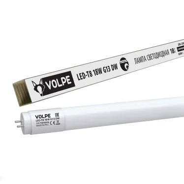LED-T8-18W/DW/G13/FR/FIX/N Лампа светодиодная, матовый рассеиватель. Дневной свет. Цоколь G13 неповоротный. ТМ Volpe.