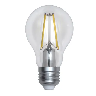 Лампа светодиодная диммируемая. Форма А, проз рачная LED-A60-10W/4000K/E27/CL/DIM GLA01TR