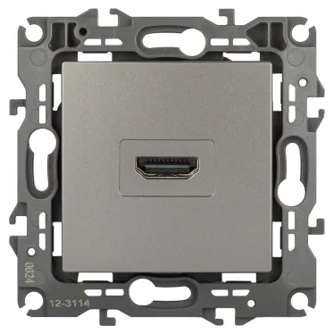 Розетка Серия 12 12-3114-16 HDMI, титан