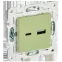 SKANDY Розетка USB A+C 18Вт SK-R13G мятный IEK