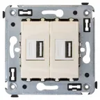 Avanti USB зарядное устройство в стену, ''Ванильная дымка''