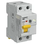                  KARAT Устройство защиты от дугового пробоя с выключателем автоматическим дифференциального тока 1P+N B 25А 10мА тип A IEK
               