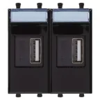 Avanti USB зарядное устройство ''Черный квадрат'', 2.1А, 2 модульное