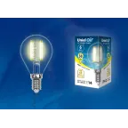 Лампа светодиодная LED-G45-6W/WW/E14/CL GLA01TR LED. "шар", прозр серия Air. 3000K | UL-00002201 | Uniel