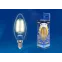 Лампа светодиодная LED-C35-5W/WW/E14/CL/MB GLM10TR LED. «свеча», прозр Серия Multibright. 3000K 100-50-10 . | UL-00002367 | Uniel