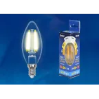 Лампа светодиодная LED-C35-5W/WW/E14/CL/MB GLM10TR LED. «свеча», прозр Серия Multibright. 3000K 100-50-10 . | UL-00002367 | Uniel