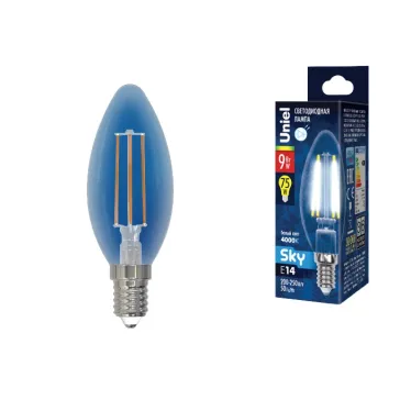Лампа светодиодная Форма свеча прозрачная Sky (4000К) LED-C35-9W/4000K/E14/CL PLS02WH Картон