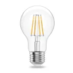 Лампа светодиодная филаментная LED 11 Вт 930 лм 4100К А60 груша нейтральный E27 AC 220В прозрачная колба Elementary Gauss