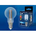 Лампа светодиодная LED-G45-11W/4000K/E14/CL PLS02WH LED. "шар", прозр.4000К Серия Sky | UL-00005177 | Uniel