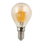 Лампа светодиодная Vintage 5 Вт Форма шар золотистая колба Картон ТМ Uniel LED-G45-5W/GOLDEN/E14 GLV21GO