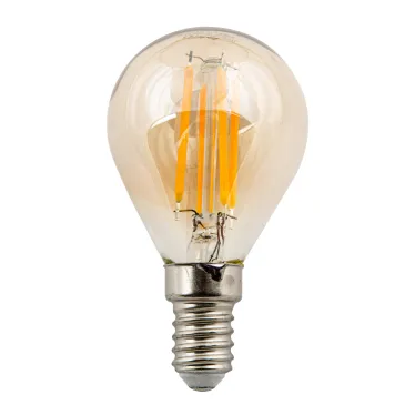 Лампа светодиодная Vintage 5 Вт Форма шар золотистая колба Картон ТМ Uniel LED-G45-5W/GOLDEN/E14 GLV21GO