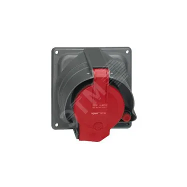 Розетка встраиваемая IP44 3К+З 400v 63А Hypra Pr