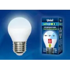 Лампа светодиодная LED-G45-6W/NW/E27/FR/MB PLM11WH LED. «шар», матовая. Серия Multibright. 4000K 100-50-10 . | UL-00002378 | Uniel