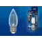 Лампа светодиодная LED-C35-9W/3000K/E27/CL PLS02WH LED. "свеча", прозр. Серия Sky. 3000К . | UL-00005162 | Uniel