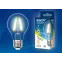 Лампа светодиодная LED-A60-7W/WW/E27/CL/DIM GLA01TR LED диммируемая. "груша" прозр серия Air. 3000K | UL-00002872 | Uniel