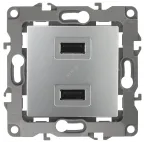 Устройство зарядное USB, 5В-2100мА, Эра12, алюминий, 12-4110-03