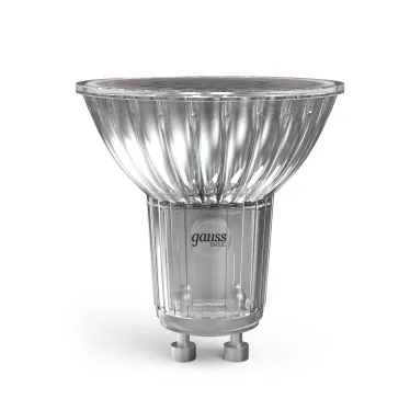 Лампа светодиодная LED 6 Вт 530 лм 4000К софит MR16 нейтральный GU10 AC 220В Basic Gauss