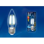 Лампа светодиодная LED-C35-13W/4000K/E27/CL PLS02WH LED. "свеча", прозр. Серия Sky. 4000К . | UL-00005902 | Uniel
