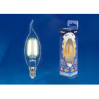 Лампа светодиодная LED-CW35-5W/WW/E14/CL/MB GLM10TR LED. «свеча на ветру», прозр Серия Multibright. 3000K 100-50-10 . | UL-00002368 | Uniel