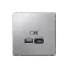 ARTGALLERY USB розетка A + тип-C 45Вт высокоскор.заряд. QC, PD, механизм, алюминий