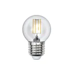                  Лампа светодиодная LED 5вт 200-250В шар диммируемый 450Лм Е27 3000К Air филамент
               