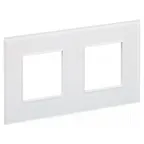                  SKANDY Рамка 2-местная SK-F22W стекло арктический белый IEK
               