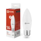                  Лампа светодиодная LED-СВЕЧА-VC 14Вт 230В E27 4000K 1330Лм IN HOME
               