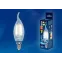 Лампа светодиодная LED-CW35-6W/WW/E14/FR PLS02WH LED. "свеча на ветру", мат.. Серия Sky. 3000К . | UL-00000306 | Uniel