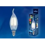 Лампа светодиодная LED-CW35-6W/WW/E14/FR PLS02WH LED. "свеча на ветру", мат.. Серия Sky. 3000К . | UL-00000306 | Uniel
