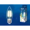 Лампа светодиодная LED-C35-9W/3000K/E27/CL/DIM GLA01TR LED диммируемая. "свеча", прозр серия Air. 3000K | UL-00005187 | Uniel