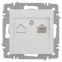 Розетка Intro Accent 6-303-01 информационная RJ45, IP20, СУ, белый