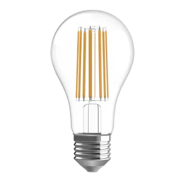 Лампа светодиодная филаментная LED 27 Вт 2800 лм 2700К А70 груша теплый E27 AC 220В прозрачная колба Basic Gauss