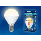 Лампа светодиодная LED-G45-6W/WW/E14/FR/MB PLM11WH LED. «шар», матовая. Серия Multibright. 3000K 100-50-10 . | UL-00002375 | Uniel