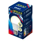                  Лампа светодиодная LED 12вт 175-250В форма А 1050Лм E27 3000К ЯРКАЯ
               