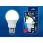                  Лампа светодиодная LED-A60 10W/3000K/E27/FR/DIM PLP01WH LED, димм.. "груша", мат, серия Яркая, пр-во Россия, 3000К . | UL-00004287 | Uniel
               