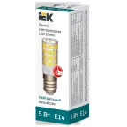Лампа светодиодная CORN капсула 5Вт 230В 4000К керамика E14 IEK