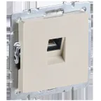 BRITE Розетка компьютерная RJ45 кат.6 РК11-БрКр бежевый IEK
