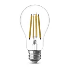 Лампа светодиодная филаментная LED 21 Вт 1900 лм 2700К А70 груша теплый E27 AC 220В прозрачная колба Basic Gauss
