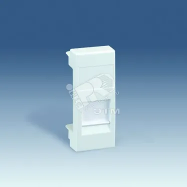 Адаптер на 1 RJ45(12) 75528-, 75540-, 75541-, 75544-39, узкий, шторка, S82C, графит