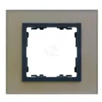                  Рамка на 4 поста, S82N, медь - графит (стекло)
               