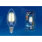 Лампа светодиодная LED-C35-13W/3000K/E14/CL PLS02WH LED. "свеча", прозр. Серия Sky. 3000К . | UL-00005899 | Uniel