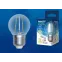 Лампа светодиодная LED-G45-9W/4000K/E27/CL/DIM GLA01TR LED диммируемая. "шар", прозр серия Air. 4000K | UL-00005194 | Uniel