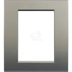 LivingLight Рамка прямоугольная 3+3 модуля Серый шелк