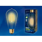                  Лампа светодиодная LED-ST64-5W/GOLDEN/E27 GLV22GO LED Vintage. «конус», золотистая колба | UL-00002360 | Uniel
               