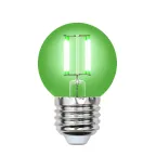                  Лампа светодиодная декоративная цветная LED 5вт 200-250В шар 350Лм Е27 ЗЕЛЕНЫЙ Air color
               
