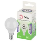 Лампа светодиодная LED 8Вт 800Лм 6500К шар холодный свет P45-8W-865-E14 GREEN LINE